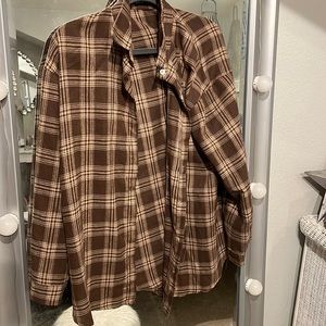 Brown flannel from shein size m